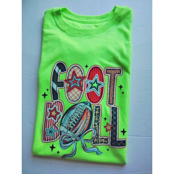 Wonder Nation Unisex Teens Football Neon Green Pullover Shirt XXL NWOT - Picture 2 of 14